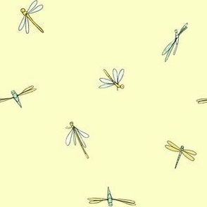 Dragonflies on Vanilla (Medium)