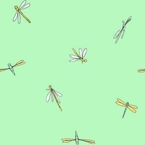 Dragonflies on Mint (Medium)
