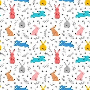 Easter Colorful Bunnies