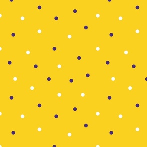 XXS ✹ Team Spirit Ditsy Polka Dots in Yellow: Sprinkle Your School Colors!
