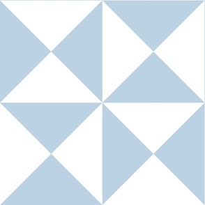 Air Blue and White Triangles - Medium