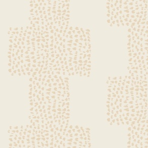 Warm neutral wallpaper in ecru bone gold beige for refined bohemian decor