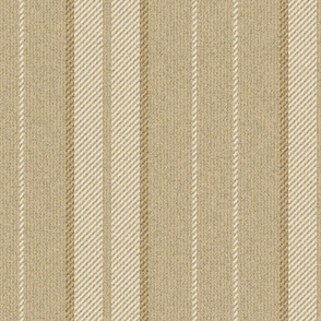 Woven Woollen Striped Twill Ochre