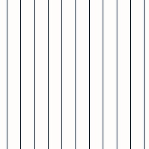 skinny navy blue stripes