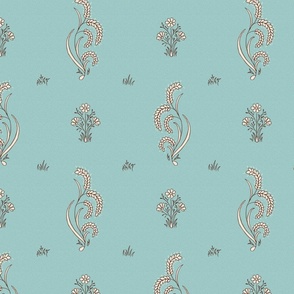 (L) wheatgrass-stylised floral-block print-eggshell blue-large scale