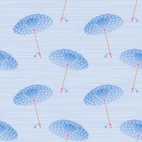 Pretty blue parasols (medium)