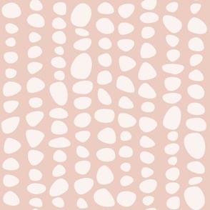 small scale pebble stripes warm pink