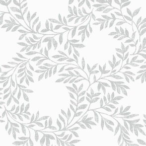 Morrison Leaves-White Light Gray