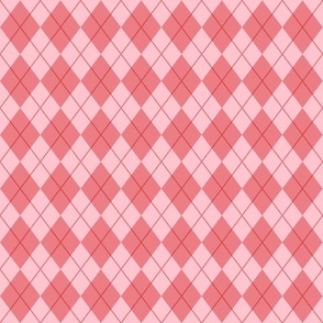 Red Seamless Argyle Pattern