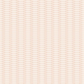 Warm Minimalism Pink Wicker Weave, x-small