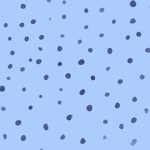 Blue dots on blue