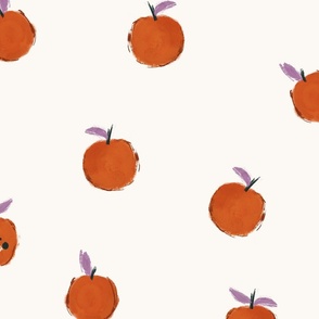L | Cute Oranges | offwhite
