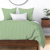 L - Sage Green Soft Pinstripe - Light Matcha Contemporary Sketchy Stripe Wallpaper