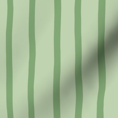 L - Sage Green Soft Pinstripe - Light Matcha Contemporary Sketchy Stripe Wallpaper