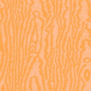 Moire Texture (Large) - Pantone Peach Fuzz on Blazing Orange  (TBS101A)