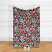 Peachy Summer Large Scale Floral