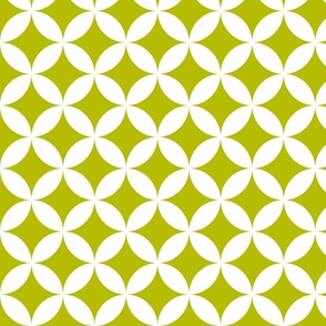 Sunny garden party coordinated - lime green shapes
