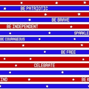 Patriotic affirmation bars 