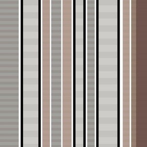 vertical striped textured pattern in grey brown tones