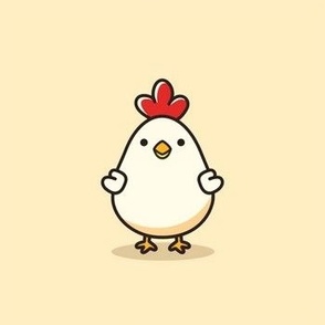 Cheery Chick - Minimalist Farmyard Friend