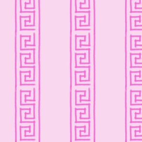 Pink Greek Key pattern