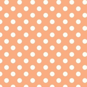 Polka Dot Pastel Red Orange 