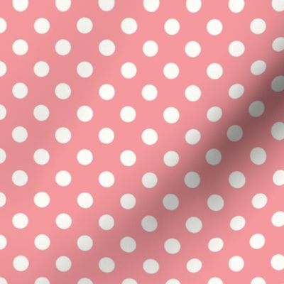 Polka Dot Pastel Magenta Red 