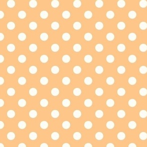 Polka Dot Pastel Yellow Orange