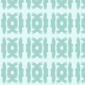 Hand Painted Vertical Abstract -Seafoam Blue Green