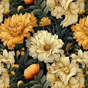 GD Victorian Style Yellow Florals