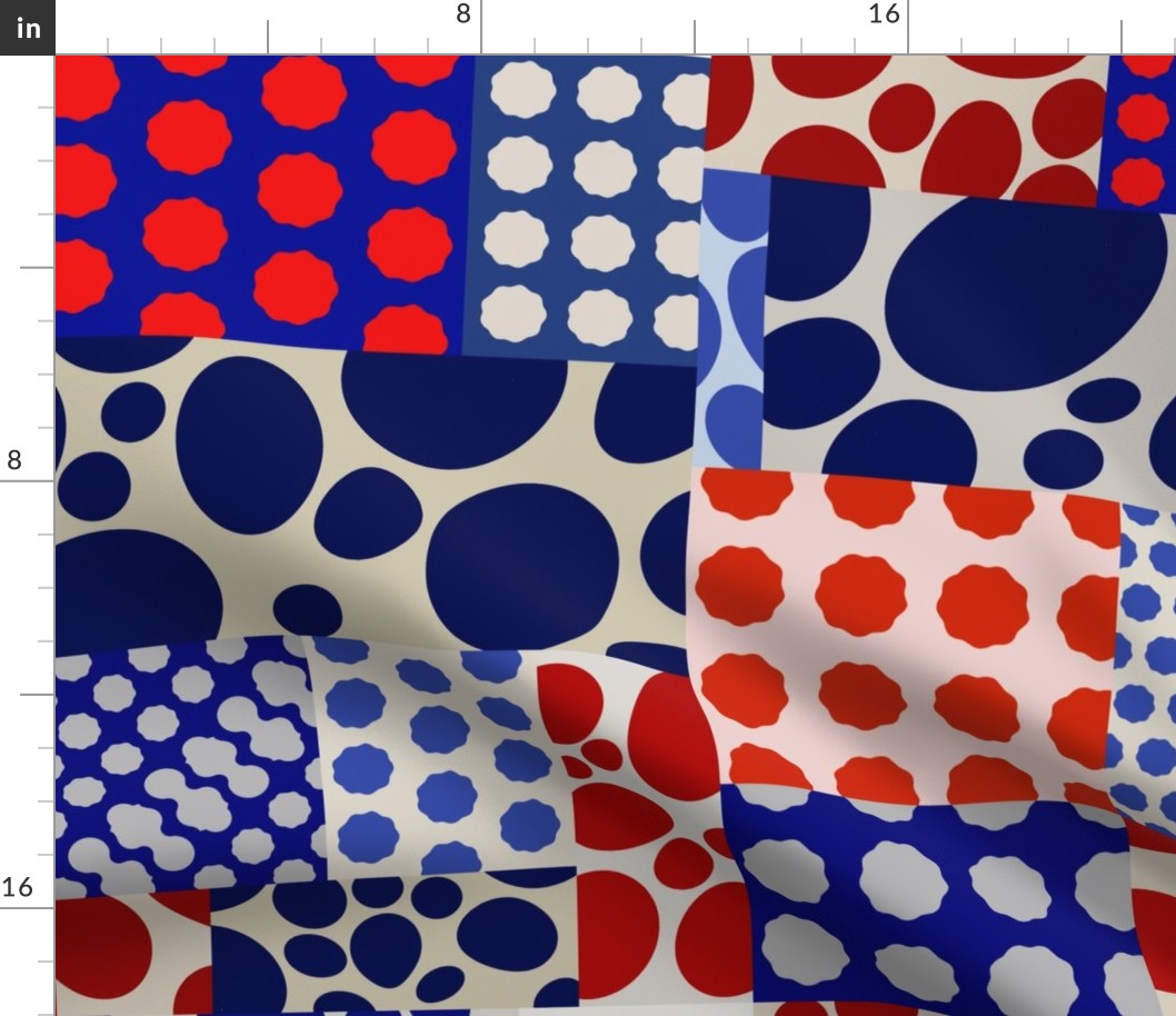 patriotic patchwork dots