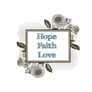 Brown Roses Hope, Faith and Love