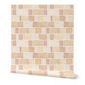 Warm minimalism mosaic. Natural tones tiles.  Design #1684.