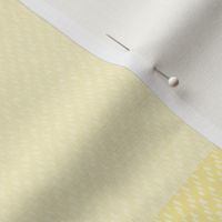 Twill Textured Gingham Check Plaid (6" squares) - Wildflowers Yellow and Simply White  (TBS197)