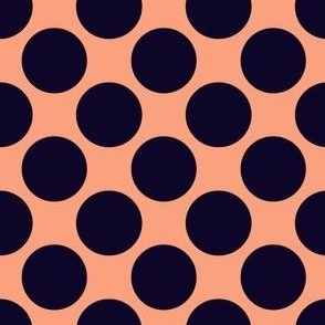 Polka dot (2") - purple, orange (ST2021PD)