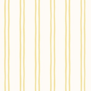 Hand Drawn Double stripes in yellow
