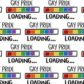 Gay Pride Loading White