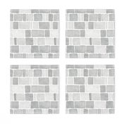 Grey minimalism mosaic. Neutral tiles. Wall bricks.