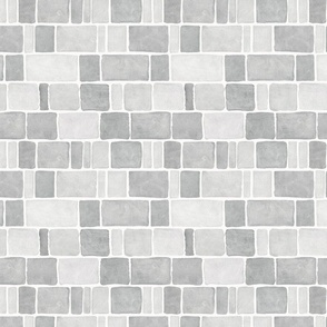 Grey minimalism mosaic. Neutral tiles. Wall bricks.