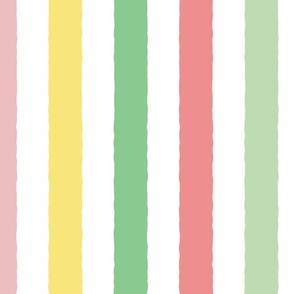 2 inch Multicolor Spring Stripes