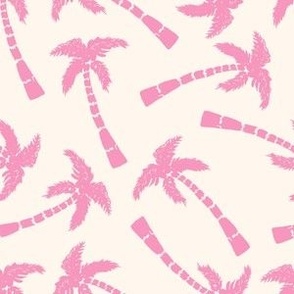 Almost There in Pink(6x6) | Pink Palm Trees