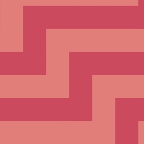 Geometric Zigzag Stripe in Pink (Large)