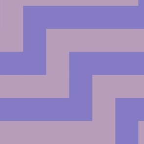 Geometric Zigzag Stripe in Purple (Large)