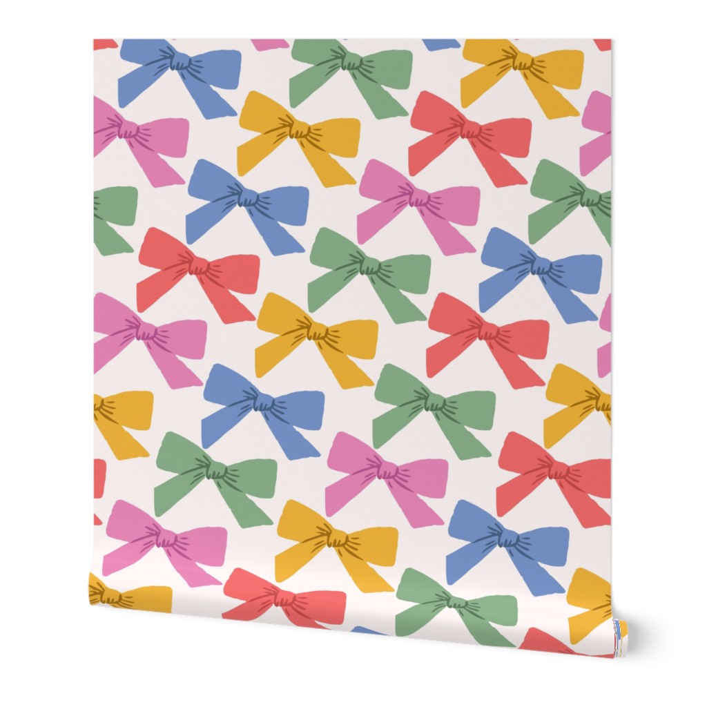 Sweet Multicolor Bows in Rainbow (Jumbo)