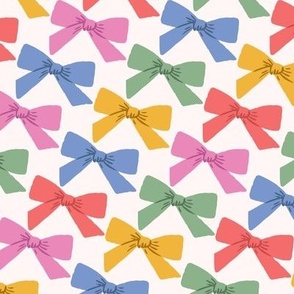 Sweet Multicolor Bows in Rainbow (Small)