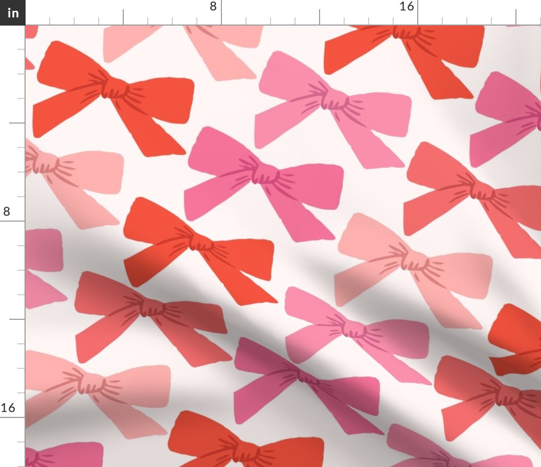 Sweet Multicolor Bows in Red and Pink (Jumbo)
