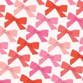 Sweet Multicolor Bows in Red and Pink (Small)
