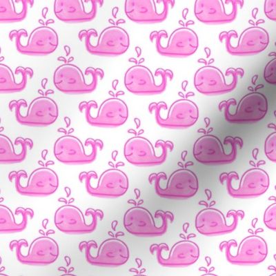 Preppy Baby Whale Roller Print Coastal Granddaughter Pink Childrenswear