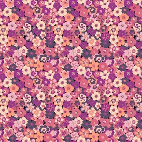 Retro Floral (7") - orange, red, purple (ST2022RF)