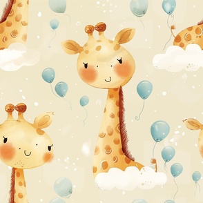 Cartoon Giraffes, whimsical children's design